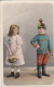 WAR PRIZONERS POSTCARD, CHILDRENS IN VINTAGE COSTUMES, CENSORED, 1915, AUSTRIA - WW1