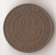 AUSTRALIE  1 PENNY 1917 - Penny