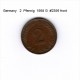GERMANY    2  PFENNIG  1958 G  (KM # 106) - 2 Pfennig