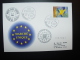 LUXEMBOURG LE MARCHE UNIQUE EUROPEEN CONSEIL EUROPE  FDC TIRAGE LIMITE 100ex. - Covers & Documents