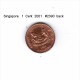 SINGAPORE    1  CENT  2001  (KM # 98) - Singapore