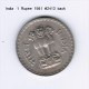 INDIA    1  RUPEE  1981 (KM # 78.3) - Inde