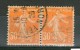 Paire N° 141cg°_Papier Foncé Type "kraft" Avec Fils Noirs_voir Verso_cote  6.00 - Used Stamps