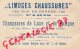 87 - LIMOGES - CARTE PUBLICITAIRE LIMOGES CHAUSSURES 142 RUE DE RENNES PARIS - LETTRE Z - Publicidad