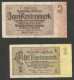 DEUTSCHLAND - Weimarer Republik - 1 & 2 RENTENMARK - Lot Of 2 Banknotes (Berlin 1937) - Collections