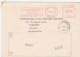 AMOUNT, BUCHAREST, OIL FACTORY, MACHINE POSTMARKS ON COVER, 1981, ROMANIA - Machines à Affranchir (EMA)