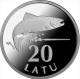 LATVIA 20 Lati Collector Silver Coin Fish Salmon 2013 Proof - Lettonie