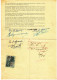 Belgium Old Document With Nice Fiscal Stamp - Volantini Postali