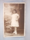 Carte Photo. Fille Robe Blanche. Foto Studio Charles. Bruxelles. - Personnes Anonymes