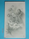 FB 1631 - NATALE Gesù Bambino Con S.GIUSEPPE E MARIA - Santino Monocromo F.lli Bonella - Images Religieuses