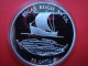 LATVIA / LETLAND SILVER 10 LATS COIN 1997 - RIGA SHIP , OLD GALLEON PROOF - Letonia