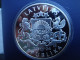 LATVIA / LETLAND SILVER 1 LATS COIN 2004 FIFA GERMANY FOOTBALL , SOCCER PROOF RARE - Latvia