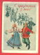 132472 / COSTUME DANCE TANZ MUSIC MUSIQUE FOLK - 1 MAY 1957 Inter. Workers Day By ADRIANOV  / Stationery / Russia Russie - 1950-59