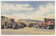USA, CODY WYOMING WY, MAIN STREET AND BUSINESS DISTRICT, RATTLESNAKE MOUNTAIN, 1950s Vintage Postcard  [4035] - Cody