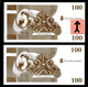 Test Note "DE LA RUE SYSTEMS" TESTSCHEIN, 100 Units, Beids. Druck,  RRRRR, UNC, Extremly Scarce! - Altri & Non Classificati