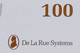 Test Note "DE LA RUE SYSTEMS" TESTSCHEIN, 100 Units, Beids. Druck,  RRRRR, UNC, Extremly Scarce! - Autres & Non Classés