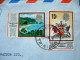 Trinidad & Tobago 1974 Registered Cover To England - Coat Of Arms With Flamingo - Maracas Bay - Trindad & Tobago (1962-...)