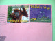 Trinidad & Tobago 2001 Cover To USA - Howler Monkey (Scott 617 = 1.25 $) - Christmas Moon - Trindad & Tobago (1962-...)