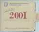 2001 ITALIA DIVISIONALE CONFEZIONE ZECCA ULTIME MONETE IN LIRE - Jahressets & Polierte Platten