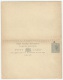 Gambia 1890 Overprinted Postcard With Reply - Gambia (...-1964)
