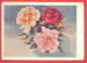 132953 / Flora Flore 1959 Flower Fleur Blüte Rose Rosier Rosa Rosen By LEBEDEV / Stationery Entier / Russia Russie - 1950-59