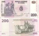 Congo P95A, 200 Francs, Man & Woman With Hoes / Log Drum - Unclassified