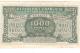 Billet De Banque 1944- Trésor CENTRAL  1000 Franc - - 1943-1945 Marianne