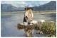 ECUADOR -AN ATAVALAN INDIAN WOMAN WASHING CLOTHES IN THE LAKE OF ST.PAUL / THEMATIC STAMPS-RELIGION - Ecuador