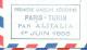 1ere Liaison Aérienne Paris - Turin Par Alitalia 1/06/1958 - Ad22905 - 1927-1959 Lettres & Documents