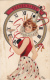 CPA KA ES - WOMAN IN CLOWN COSTUME, CLOCK - Barber, Court