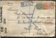 WW1 - ½p+2p+5p Canc. WIMBLEDON On Registered Cover To Netherlands La Haye 22/9/1915 + British Censor (397) - Unclassified