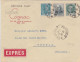 1942 - ENVELOPPE EXPRES De BORDEAUX Pour COGNAC - MERCURE + PETAIN - 1941-42 Pétain