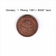 GERMANY    1  PFENNIG  1987 J   (KM # 105) - 1 Pfennig