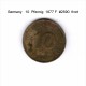 GERMANY   10  PFENNIG  1977 F   (KM # 108) - 10 Pfennig