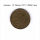 GERMANY   10  PFENNIG  1977 F   (KM # 108) - 10 Pfennig