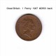 GREAT BRITAIN    1  PENNY  1987   (KM # 935) - 1 Penny & 1 New Penny