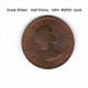 GREAT BRITAIN    HALF  PENNY  1964   (KM # 896) - C. 1/2 Penny