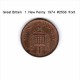 GREAT BRITAIN    1  NEW PENNY  1974   (KM # 915) - 1 Penny & 1 New Penny