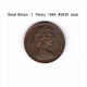 GREAT BRITAIN    1  PENNY  1984   (KM # 927) - 1 Penny & 1 New Penny