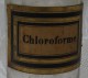 Ancienne Bouteille En Verre  D´Apothicaire . Chloroforme. - Verre & Cristal