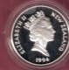 NIEUW ZEELAND 5 DOLLARS 1994  OLYMPIC GAMES 1994 SILVER PROOF SKIEING - Nouvelle-Zélande