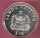 SAMOA 10 DOLLAR 1993  OLYMPIC GAMES 1996 SILVER PROOF HORSE - Samoa