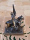 Petite Statuette En Régule De Jeanne D'Arc Sur Son Cheval - Popular Art