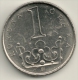 Czech Republic  1 Koruna 2001 KM#7 - Repubblica Ceca