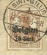 BZ 15 Op Brief Met Stempel BRUSSEL, Firmaperforatie (perfin) " P.B. " Van Compagnie De Bruxelles - 1909-34