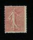 FRANCE TYPE SEMEUSE LIGNEE N° 129e **  RECTO VERSO A CHEVAL - 1903-60 Sower - Ligned