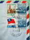 Taiwan 1982 Cover To Germany - Flag - Flowers - Steel Mill - Lettres & Documents