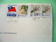 Taiwan 1985 Cover To Belgium - Tree Branch - Flag - Lettres & Documents