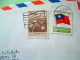 Taiwan 1993 Cover To Belgium - Flowers - Flag - Cartas & Documentos