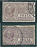 1913 1921  POSTA PNEUMATICA  10 + 15 C  2 Valori USATO - Pneumatische Post